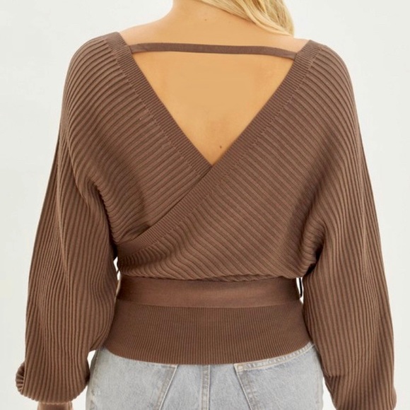 Front Tie Sweater - Picture 3 of 3